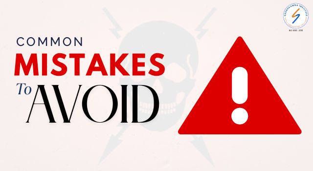 Common mistake to avoid